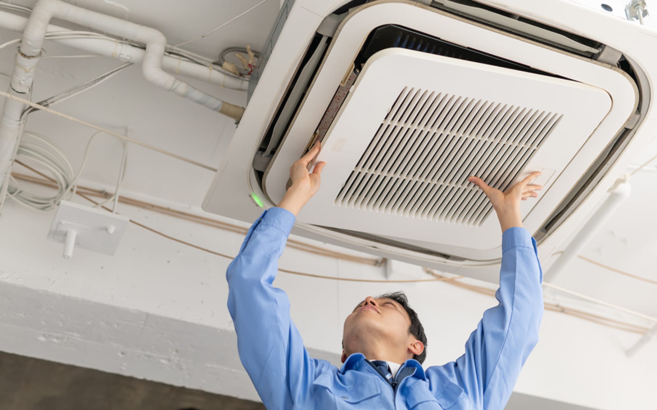 空調設備の取付から販売、点検まで各種電気工事をワンストップでサポート